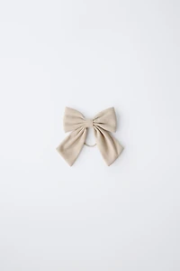 PIQUÉ BOW HAIR TIE