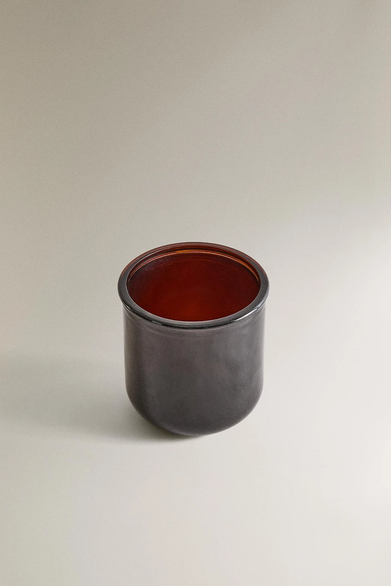DARK GLASS TOOTHBRUSH HOLDER