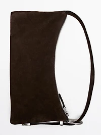 Medium-sized split suede bag