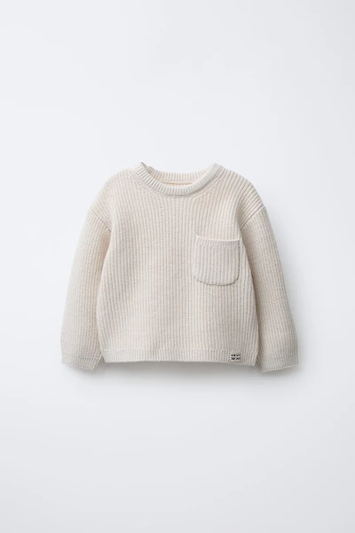 PURL KNIT POCKET JUMPER