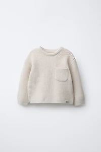 PURL KNIT POCKET JUMPER