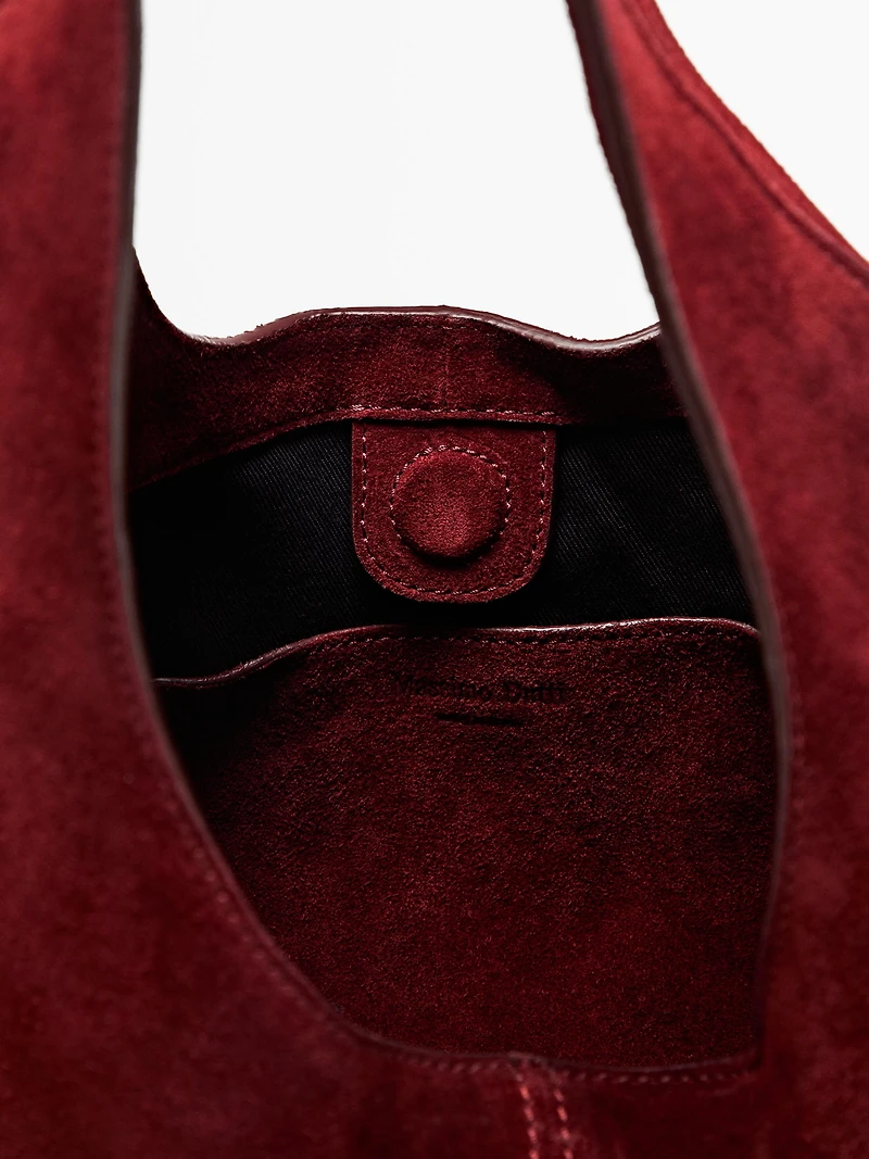 Medium split leather lady bag