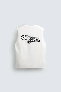 EMBROIDERED RELAXED FIT TANK TOP