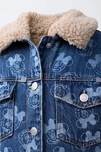 MINNIE MOUSE © DISNEY FLEECE TRIM DENIM JACKET