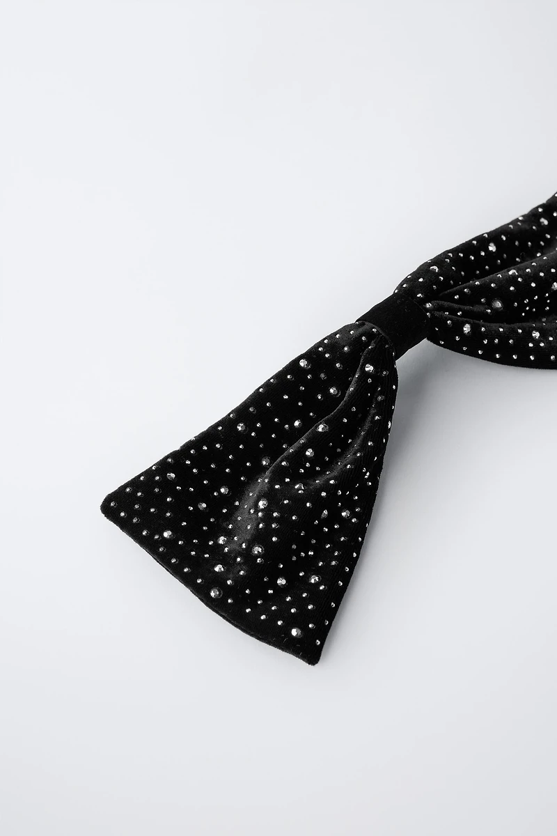 BARRETTE NŒUD STRASS