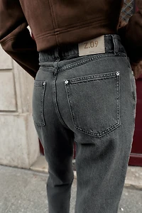 Z.09 STRAIGHT HIGH WAIST CROSSED JEANS