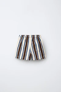 PLUSH STRIPED SHORTS