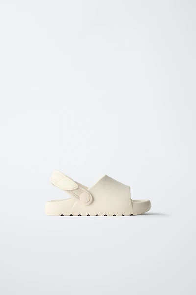 RUBBER SLIDE SANDALS