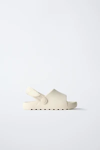 RUBBER SLIDE SANDALS