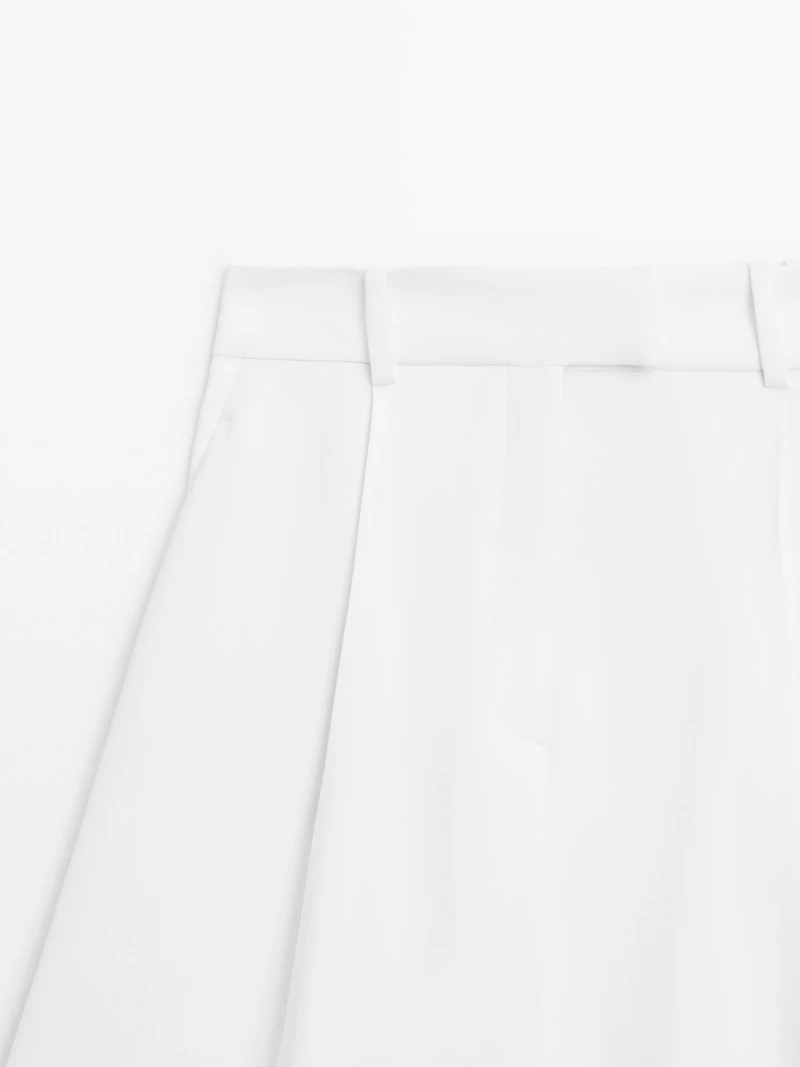 Smart Bermuda shorts with darts - STUDIO