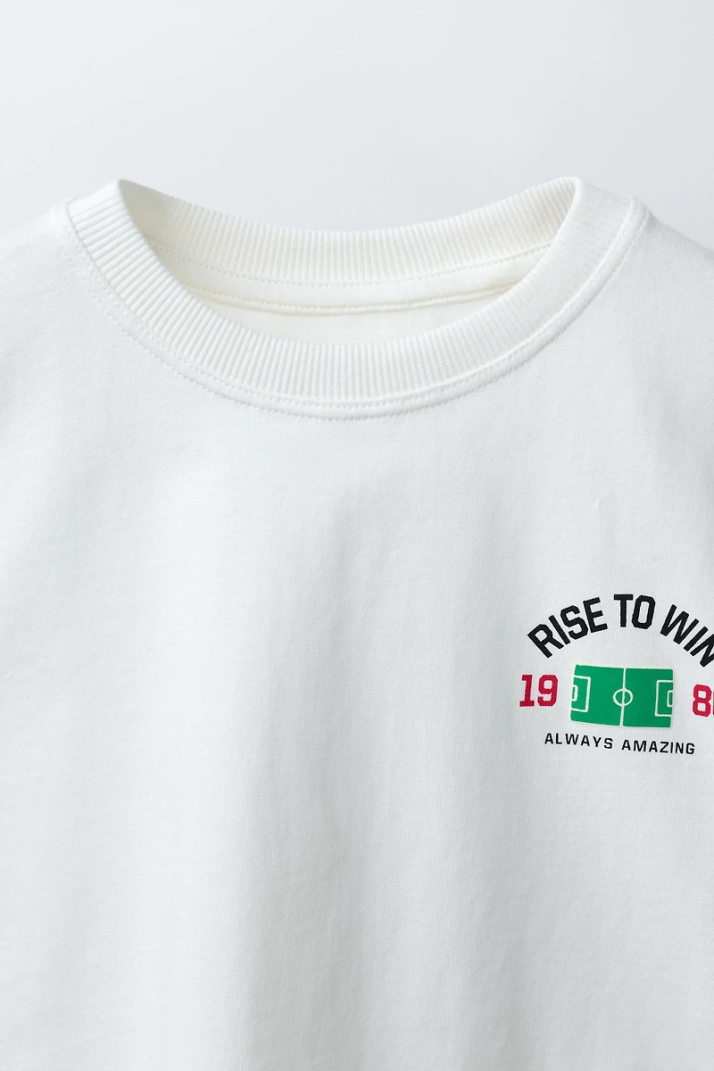 FOOTBALL PRINT T-SHIRT