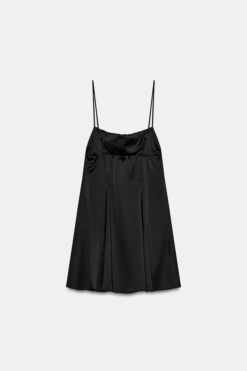 SATIN MINI STRAPPY DRESS