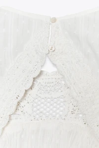 OPEN BACK CROCHET COMBINATION TOP