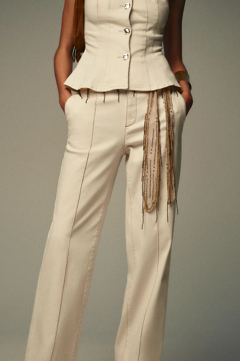 STITCHED BOOTCUT PANTS