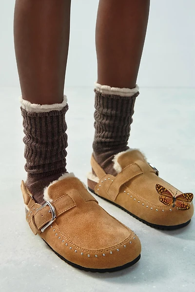 LINED LEATHER CLOGS