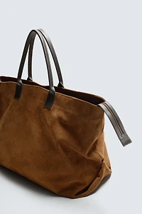 LEATHER SHOPPER BAG