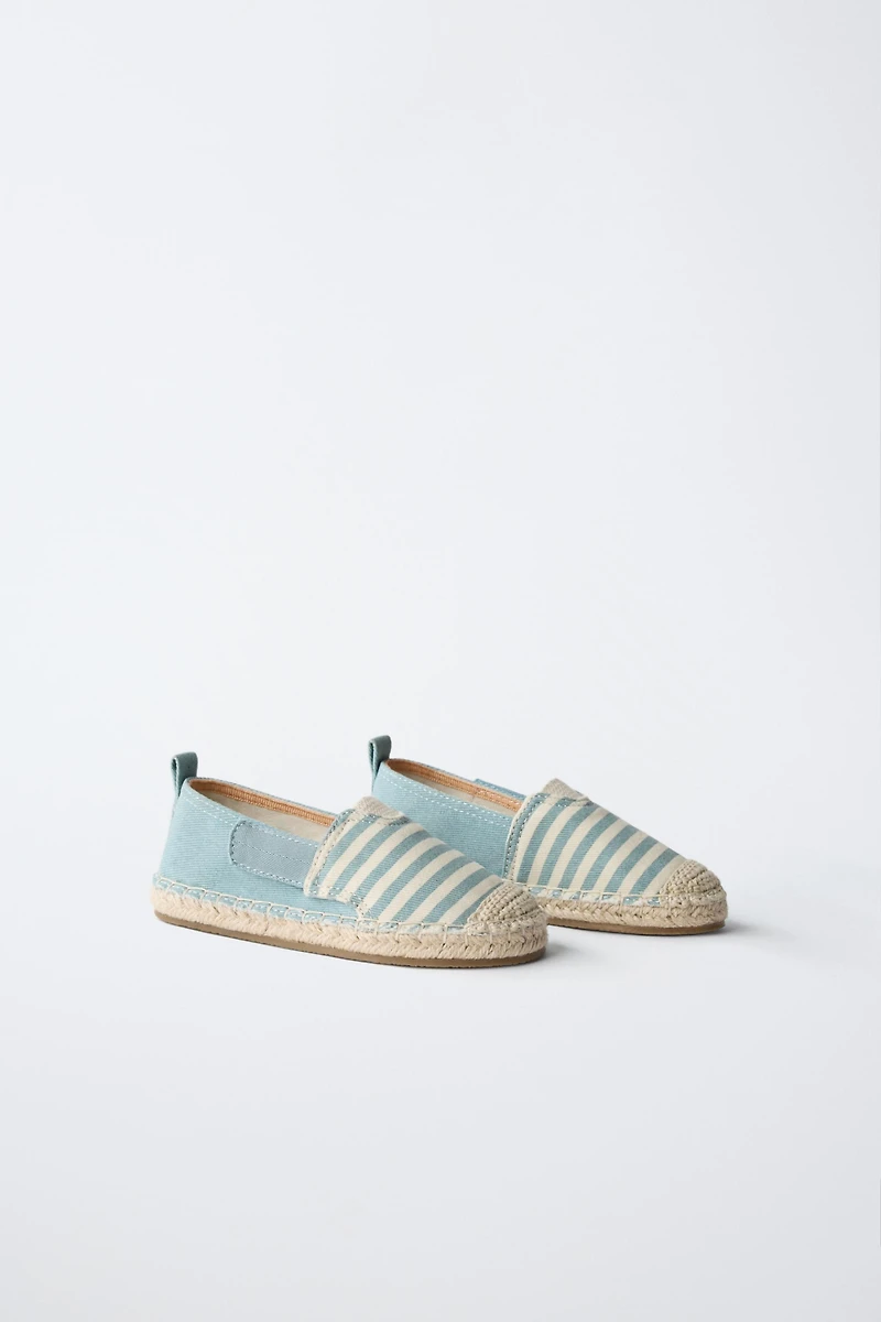 STRIPED JUTE ESPADRILLES