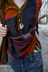 WRAP PRINT SHIRT