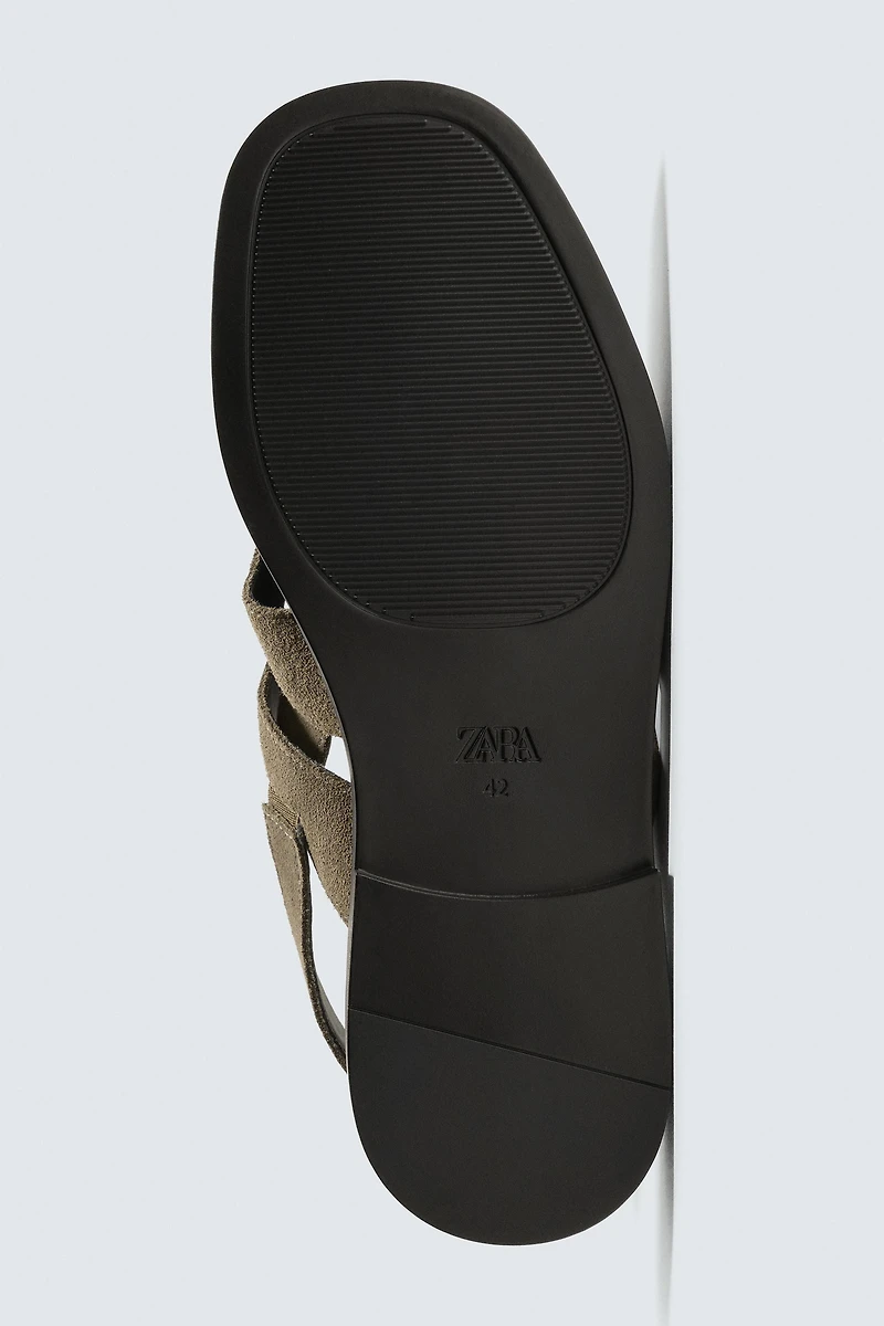 SANDALES STYLE PÊCHEUR EN CUIR