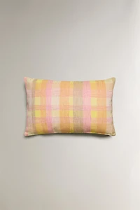 CHECK THROW PILLOW COVER