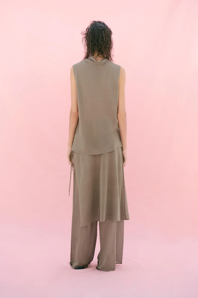 FINE KNIT SARONG PANTS