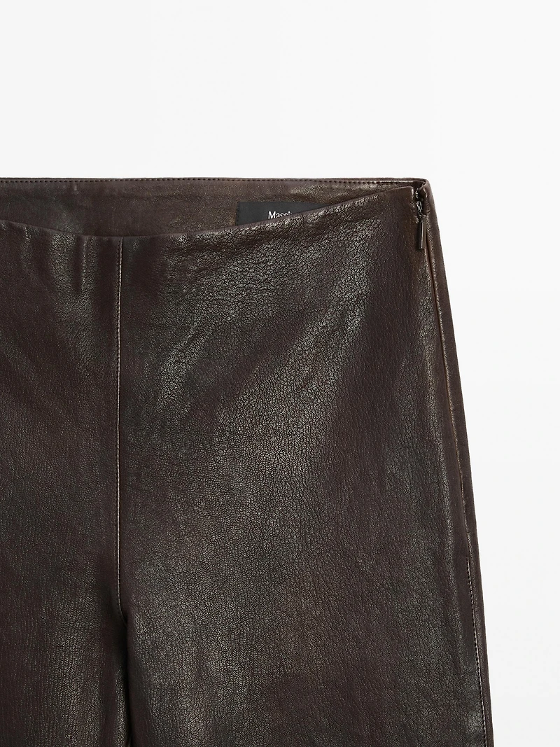 Leggings en cuir nappa
