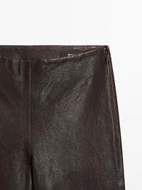 Leggings en cuir nappa