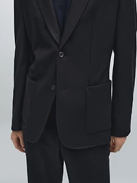 Veste de costume en laine mélangée