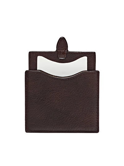 Nappa leather case with mirror