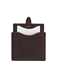Nappa leather case with mirror