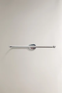 SILVER METAL TOILET PAPER HOLDER