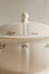 FLORAL PORCELAIN SOUP TUREEN
