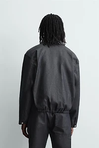 BLOUSON COUPE CARRÉE À CLOUS