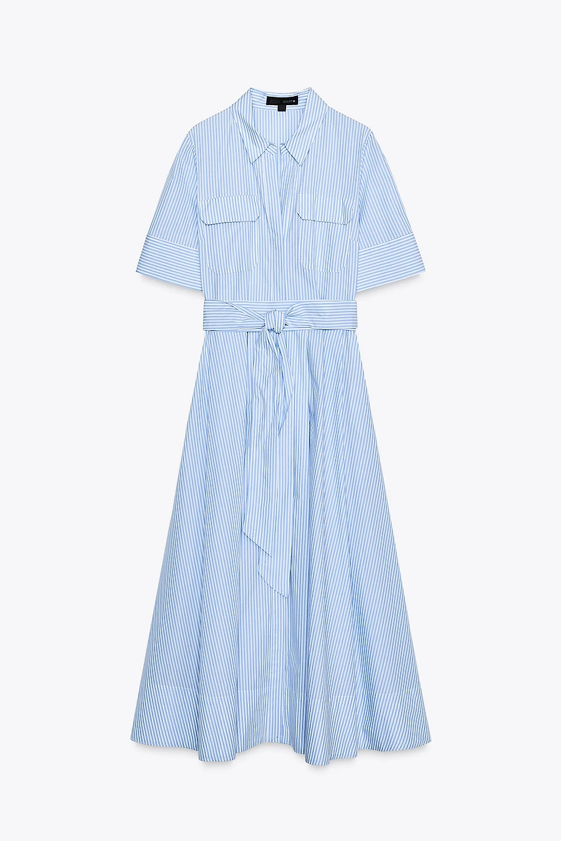 ZW COLLECTION POPLIN SHIRT DRESS
