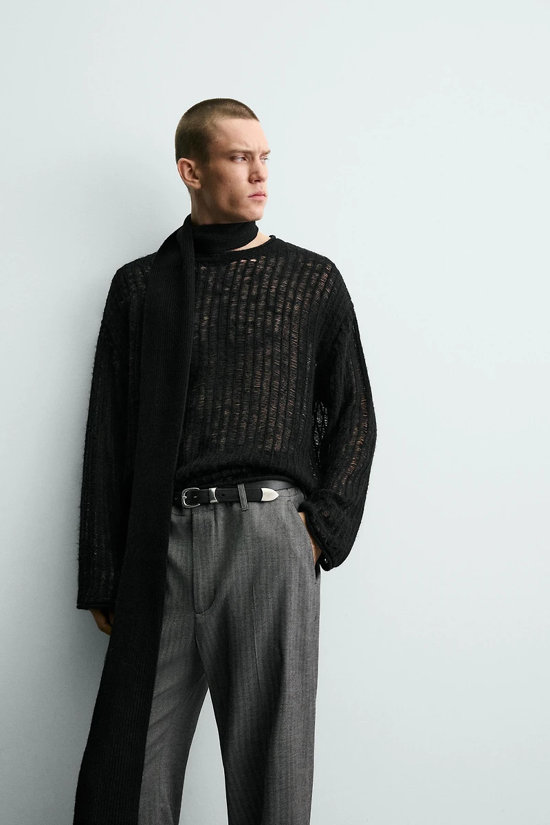 OPEN WEAVE JUMPER