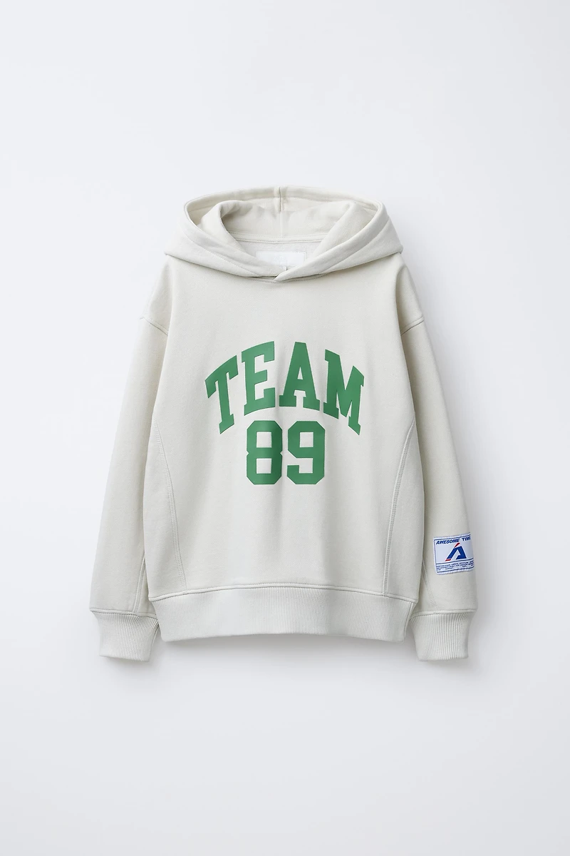 JOGGING HOODIE SWEATSHIRT WITH TEXT