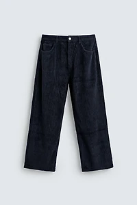 PANTALON BAGGY EN VELOURS CÔTEL