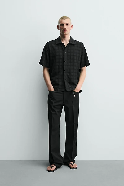 WASHED TEXTURED SHIRT