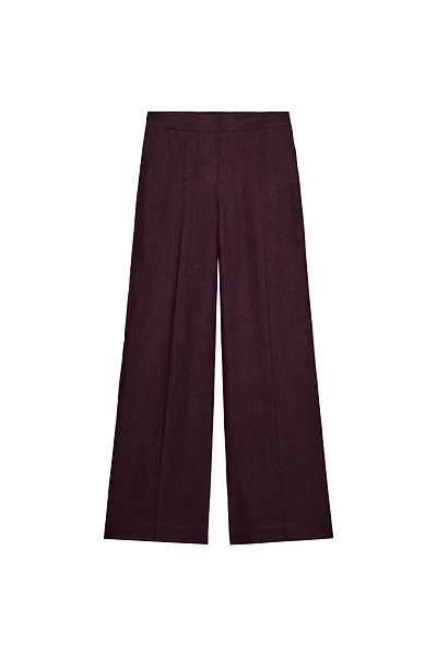 STRAIGHT LEG LINEN PANTS