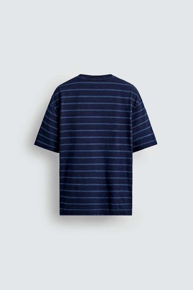 T-SHIRT JACQUARD RAYURES