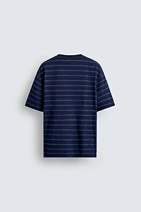 T-SHIRT JACQUARD RAYURES