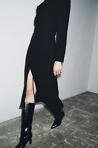 COAT DRESS WITH SASH ZW COLLECTION LIMITED EDITION