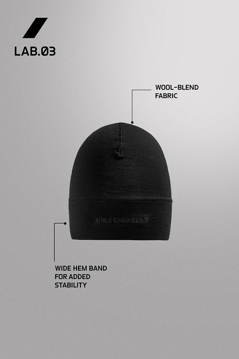WOOL BLEND RUNNING BEANIE