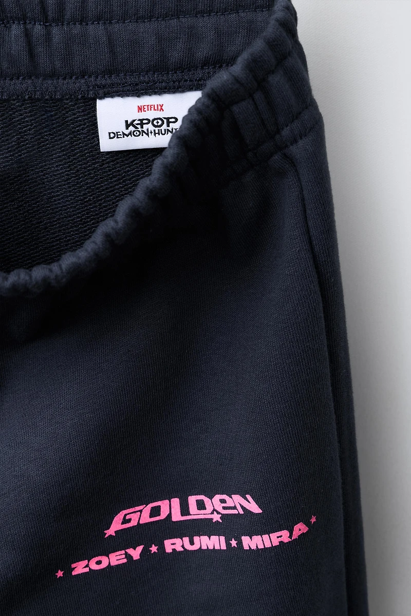 KPOP DEMON HUNTERS™ NETFLIX © WIDE LEG FLEECE PANTS