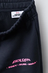 KPOP DEMON HUNTERS™ NETFLIX © WIDE LEG FLEECE PANTS