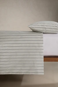 STRIPED PERCALE DUVET COVER