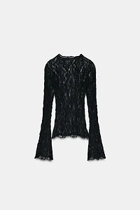LACE LONG SLEEVE TOP