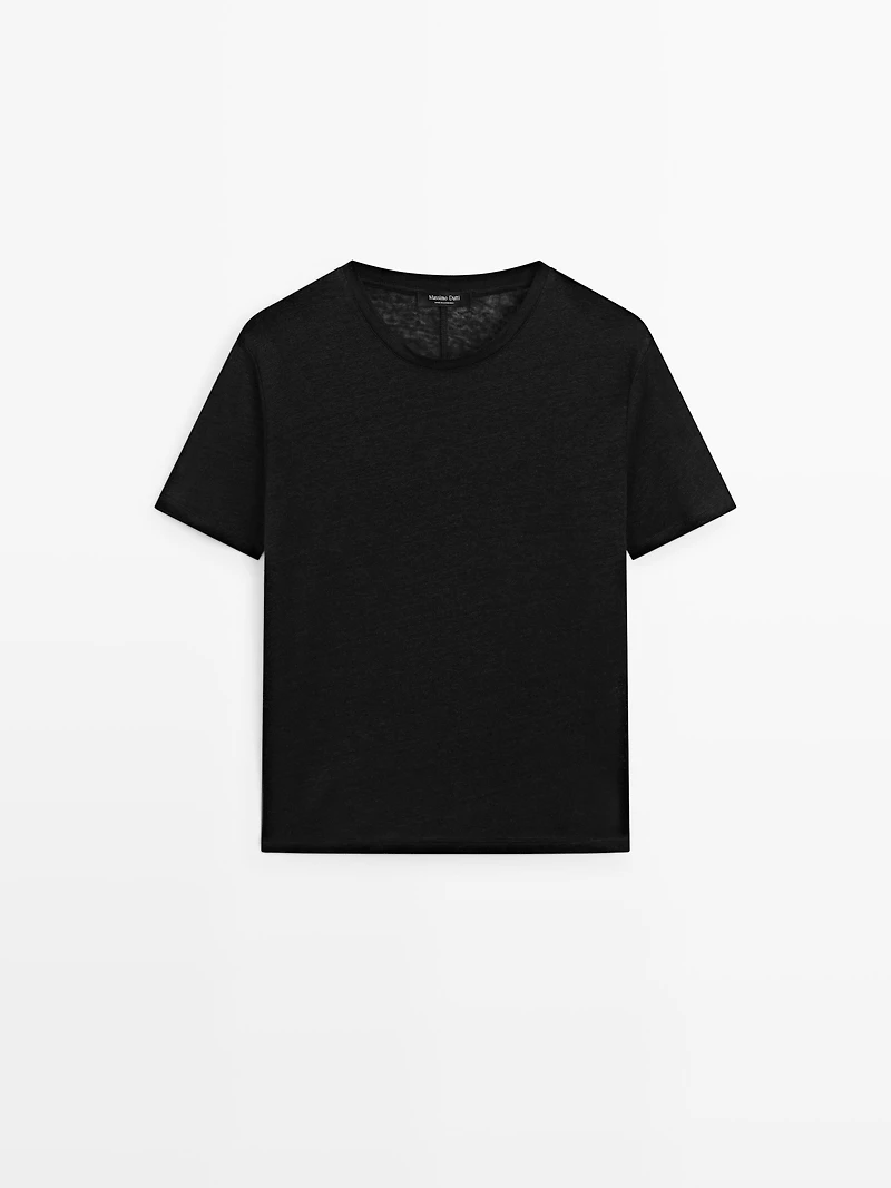 Linen short sleeve T-shirt