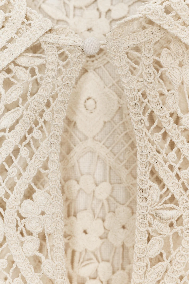 ZW COLLECTION CROCHET MINI DRESS