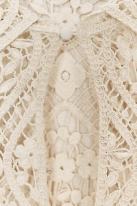 ZW COLLECTION CROCHET MINI DRESS